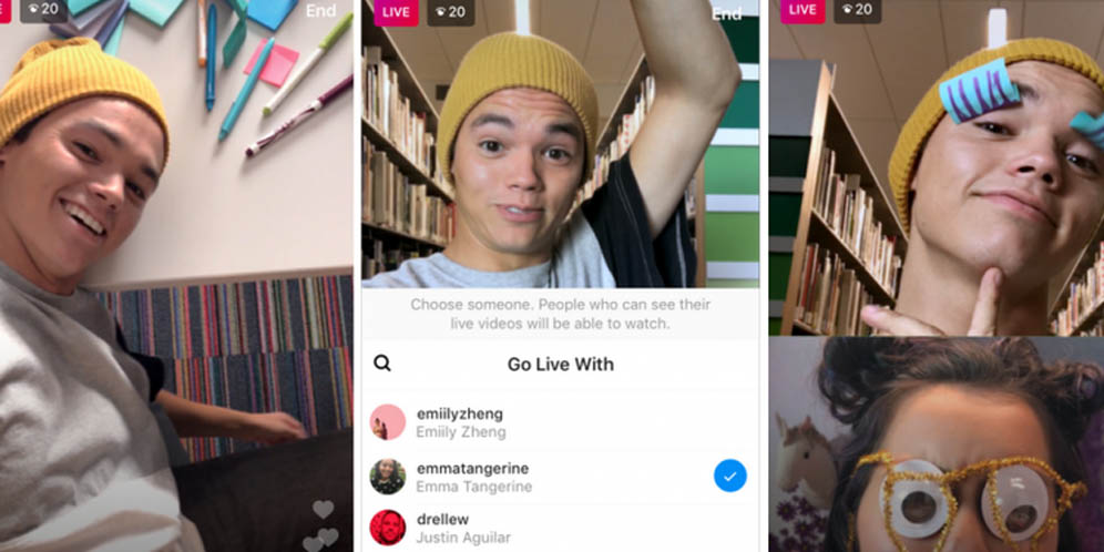 Sekarang Bisa Live Instagram Bareng Temen yang Jauh di Sana